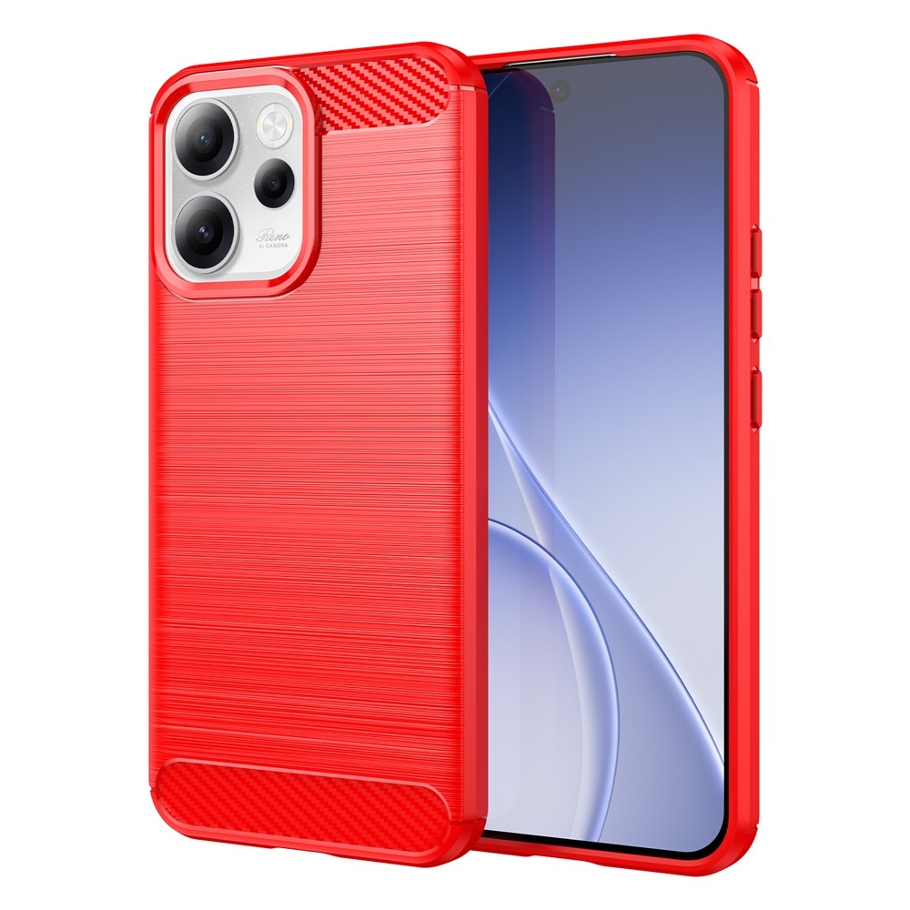 Carbon odolný gélový obal na Oppo Reno 15 FS 5G - červený