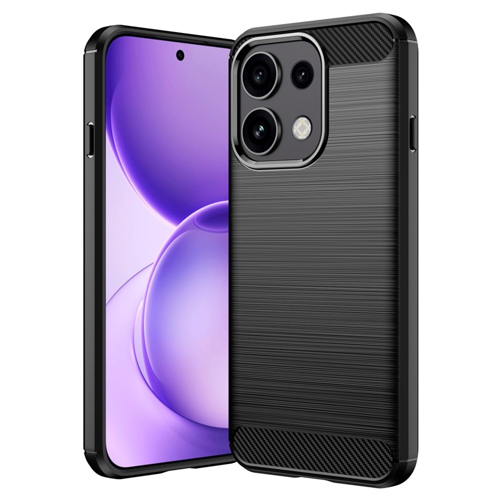 Carbon odolný gélový obal na Oppo Reno 16 FS 5G - čierny