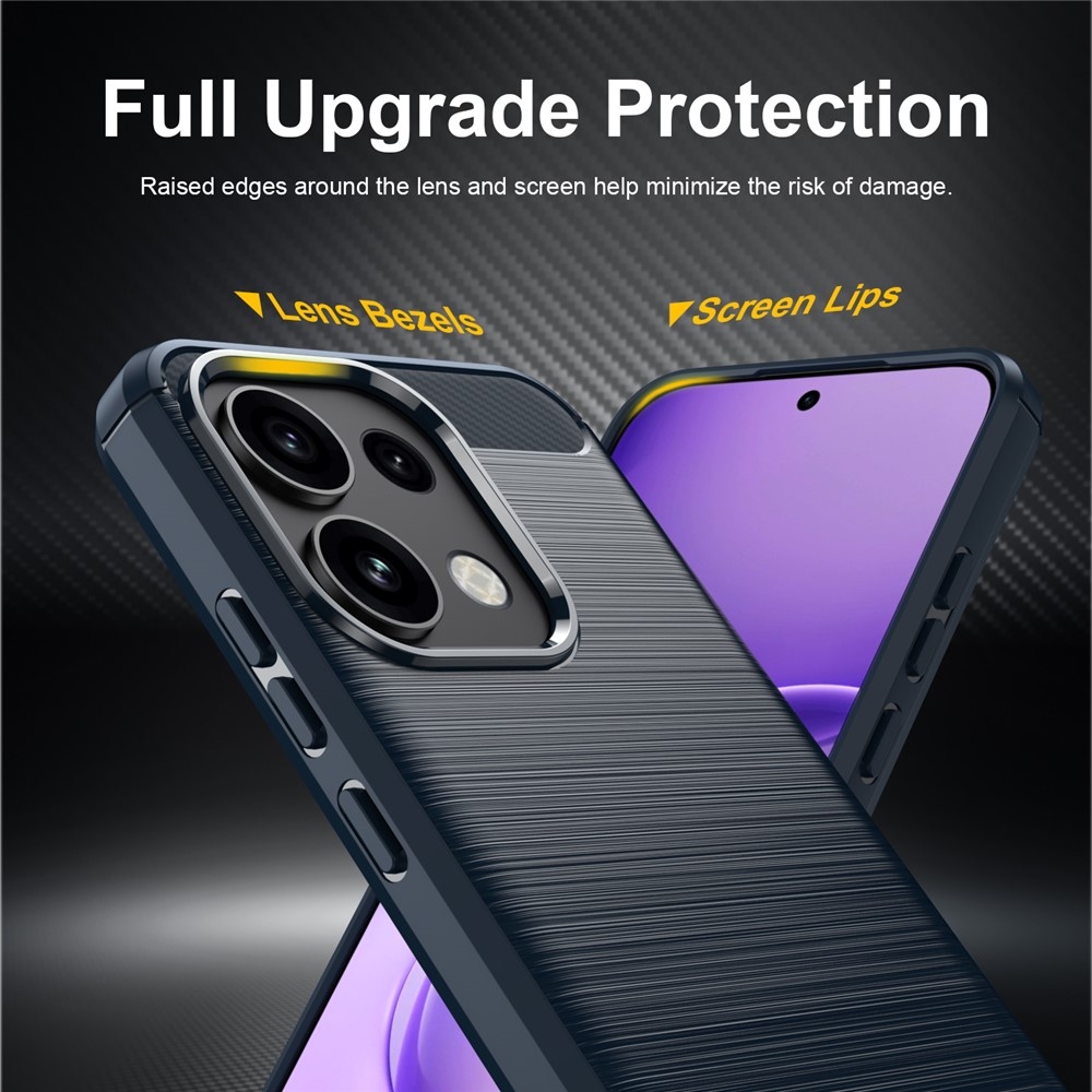Carbon odolný gélový obal na Oppo Reno 16 FS 5G - modrý