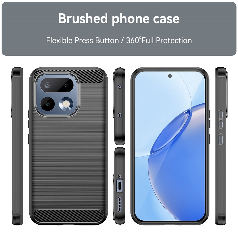 Carbon odolný gélový obal na Realme 16 Pro 5G - čierny