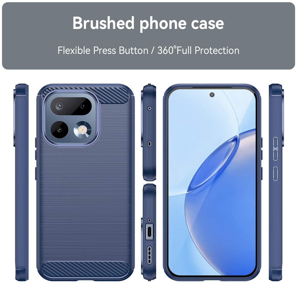 Carbon odolný gélový obal na Realme 16 Pro 5G - modrý
