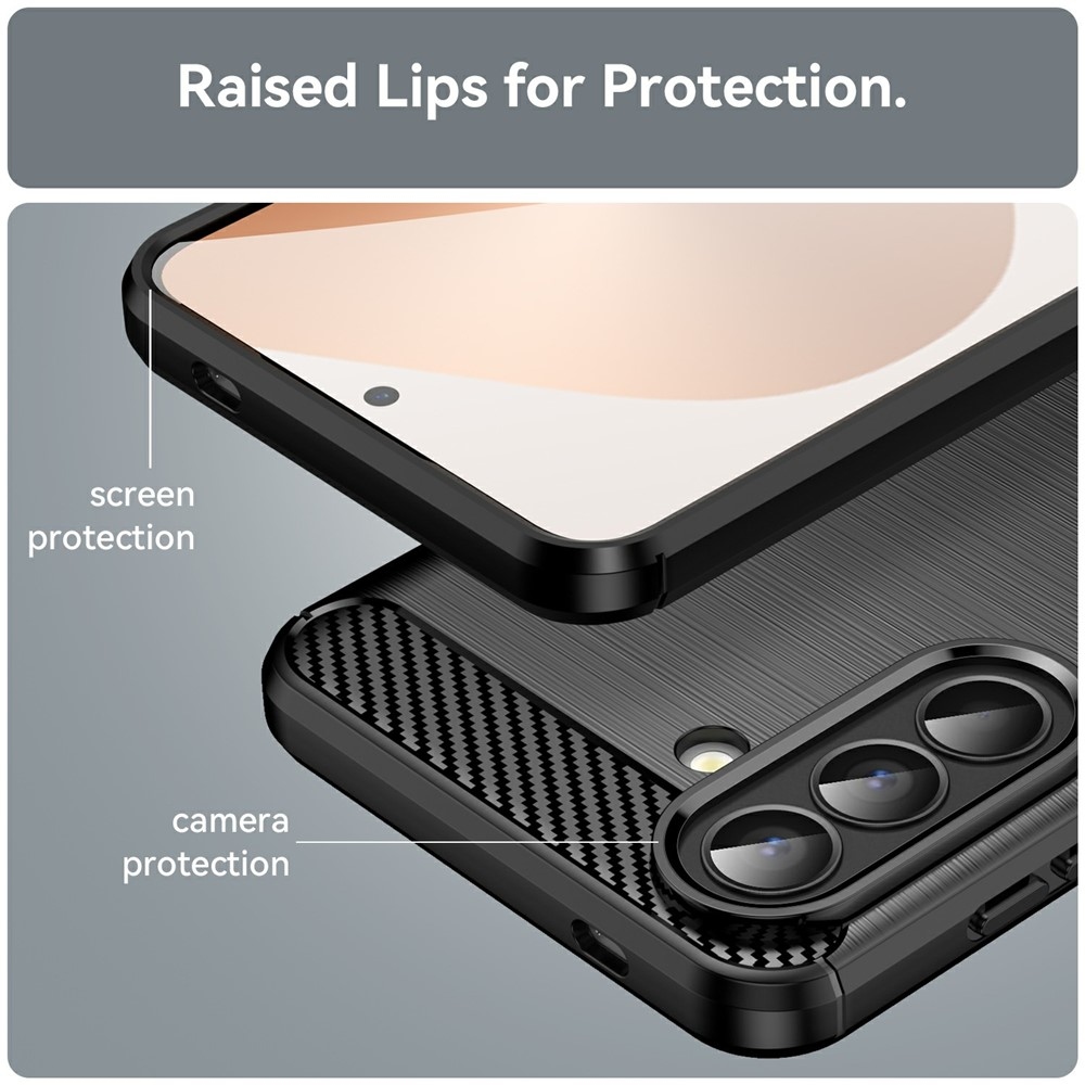 Carbon odolný gélový obal na Samsung Galaxy A57 5G - čierny