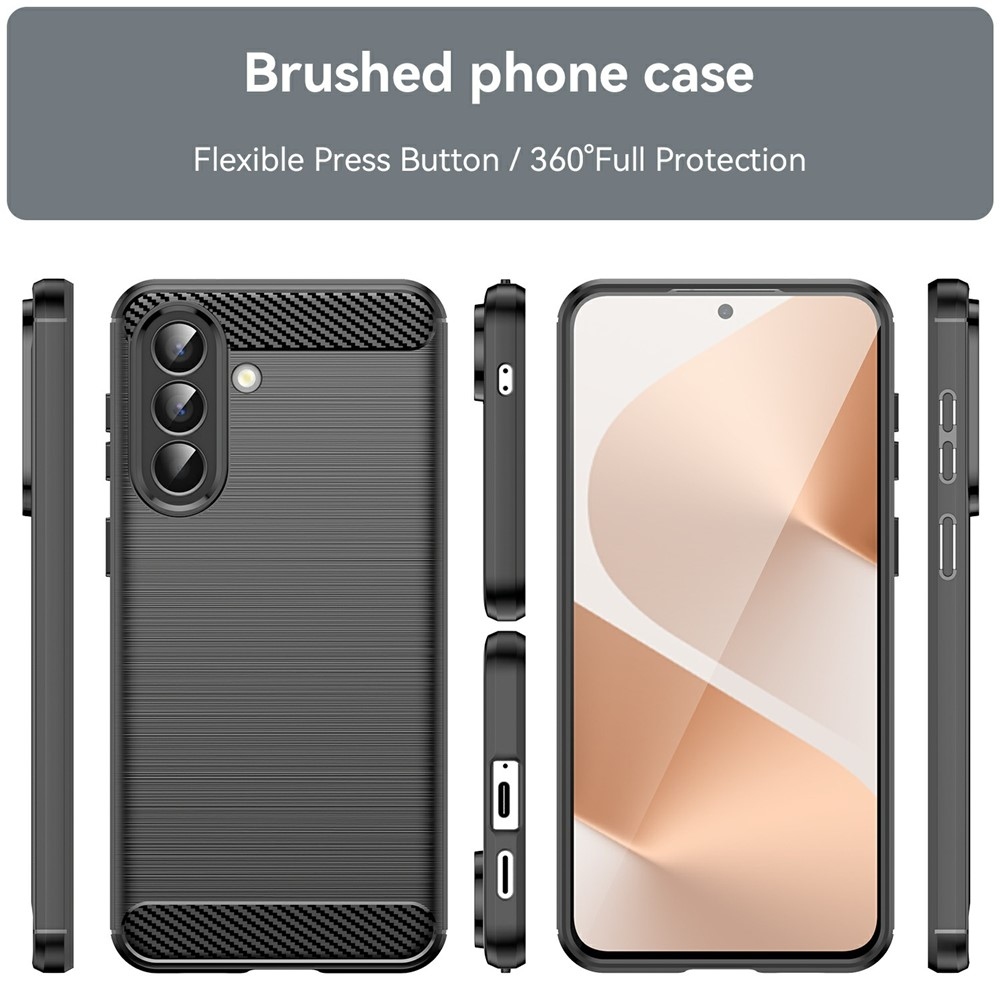 Carbon odolný gélový obal na Samsung Galaxy A57 5G - čierny