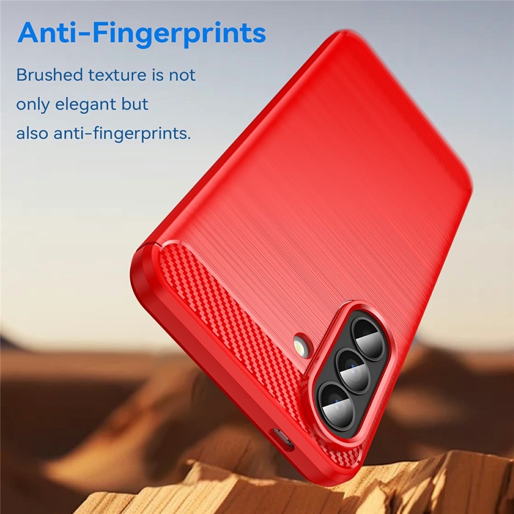 Carbon odolný gélový obal na Samsung Galaxy A57 5G - červený