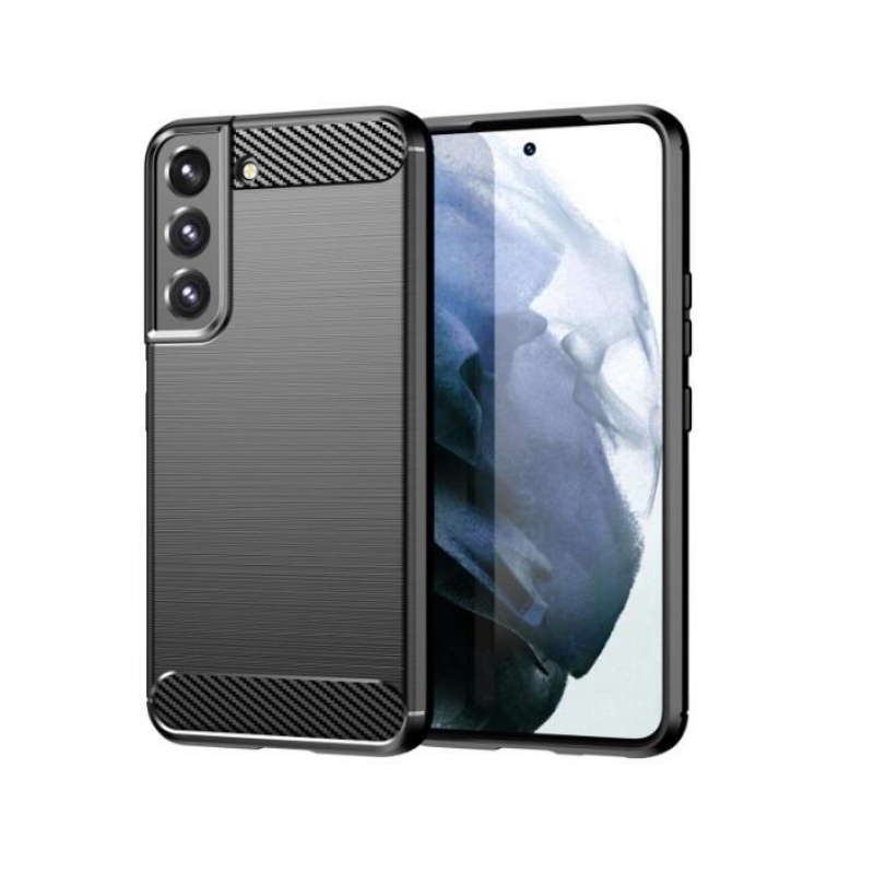Carbon odolný gélový obal na Samsung Galaxy S23+ - čierny