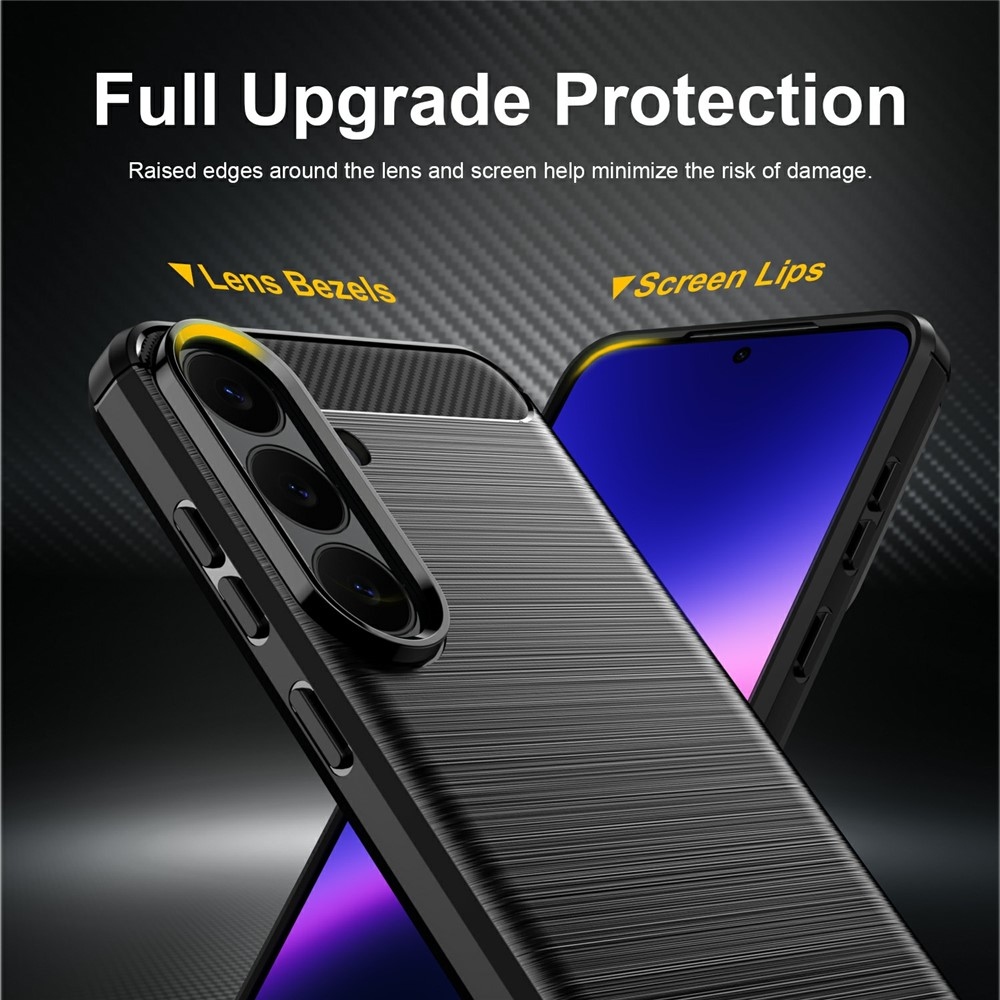 Carbon odolný gélový obal na Samsung Galaxy S26 FE - čierny