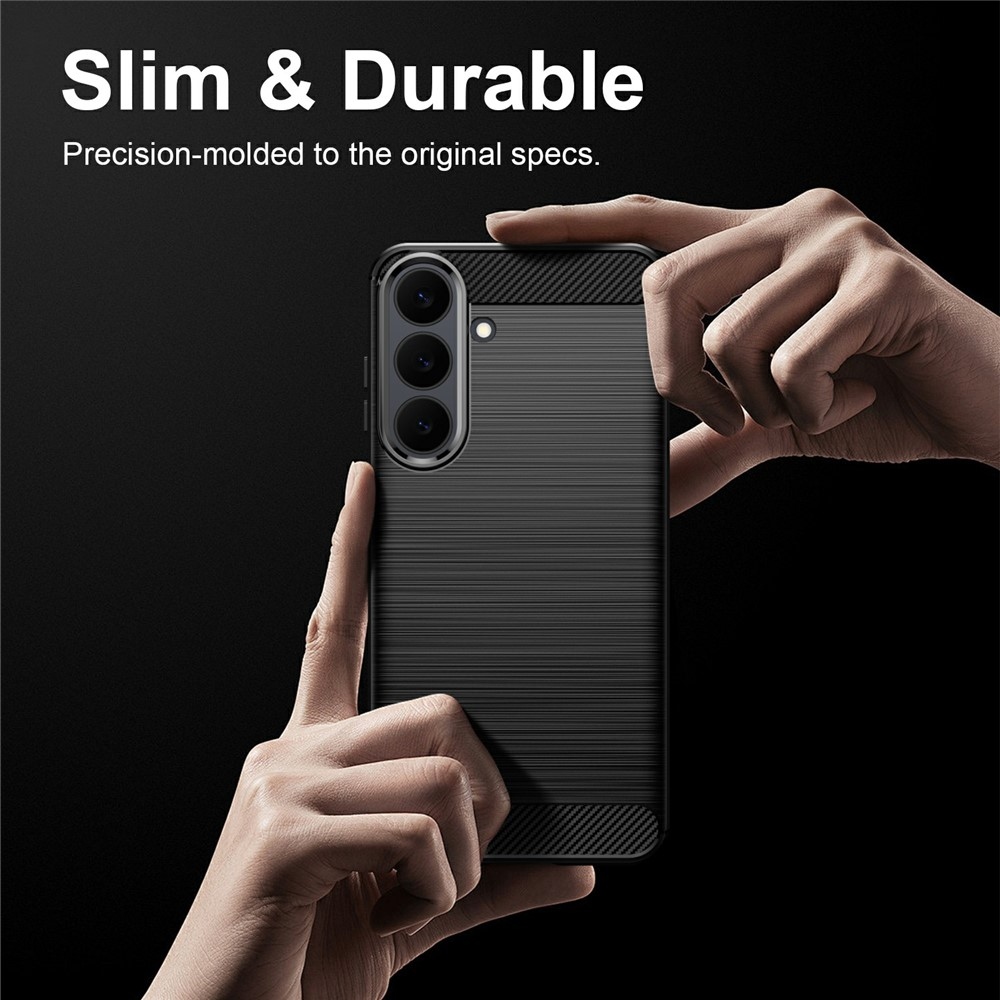 Carbon odolný gélový obal na Samsung Galaxy S26 FE - čierny