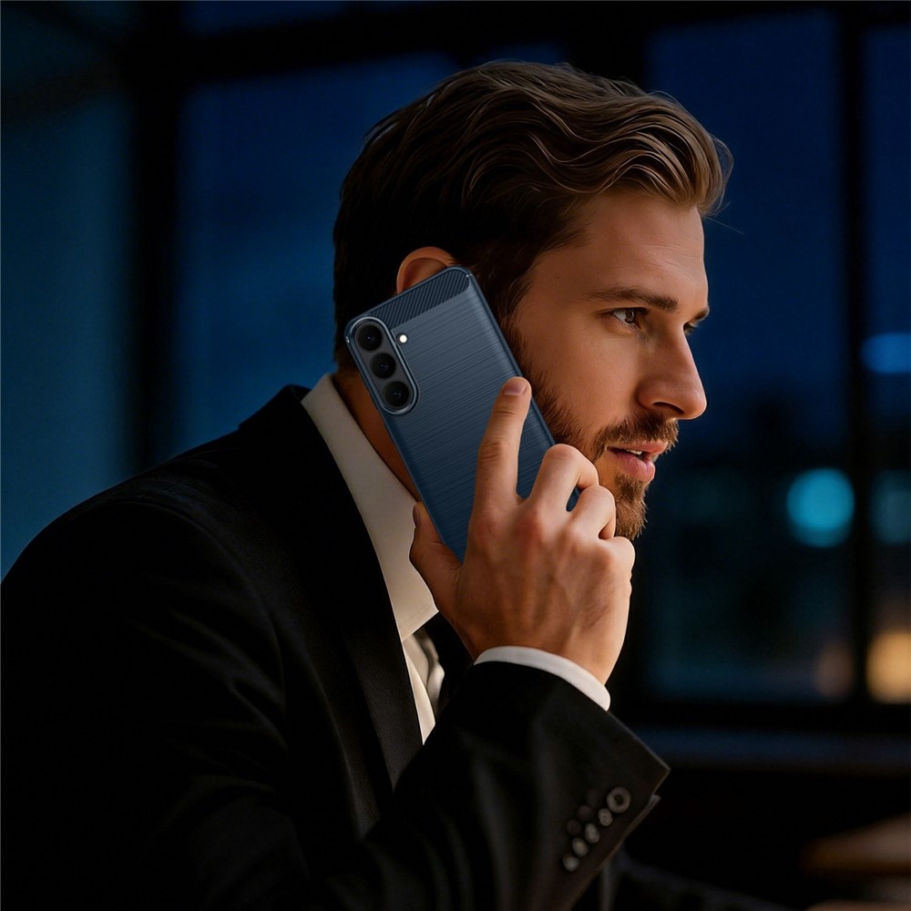 Carbon odolný gélový obal na Samsung Galaxy S26 FE - modrý