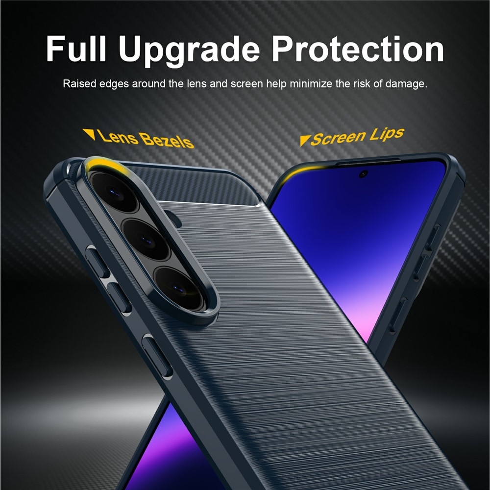Carbon odolný gélový obal na Samsung Galaxy S26 FE - modrý