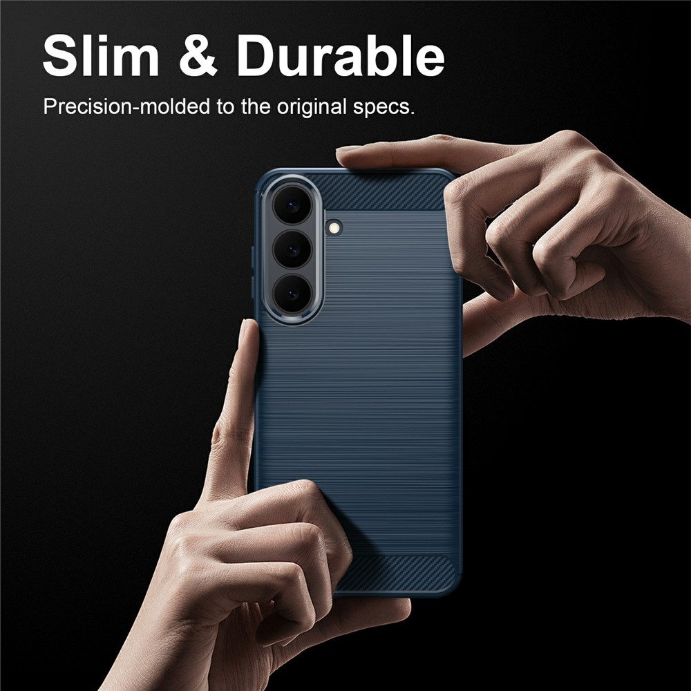 Carbon odolný gélový obal na Samsung Galaxy S26 FE - modrý