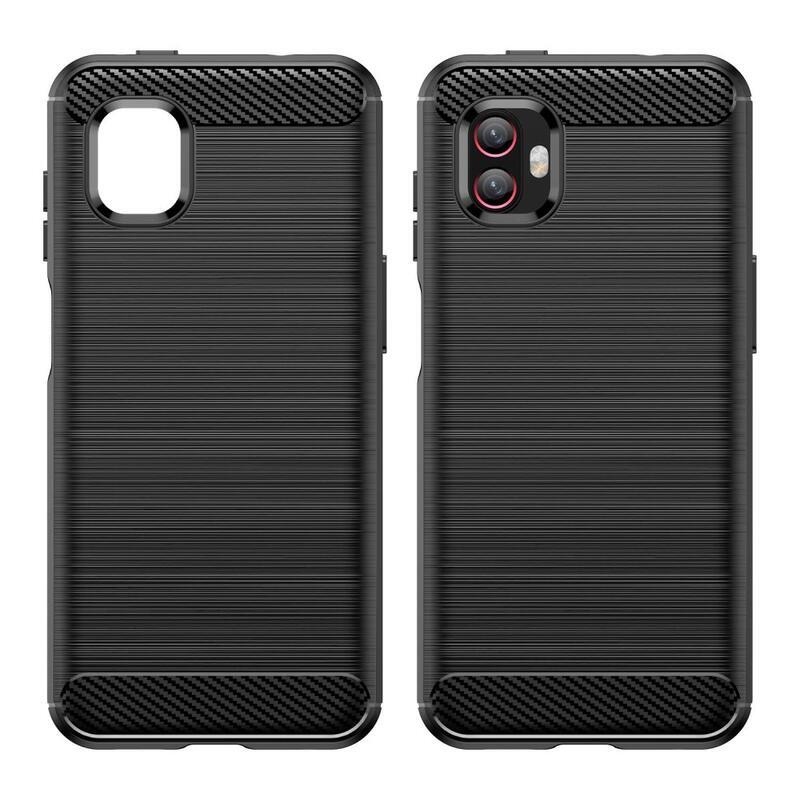 Carbon odolný gélový obal na Samsung Galaxy Xcover 6 Pro - čierny