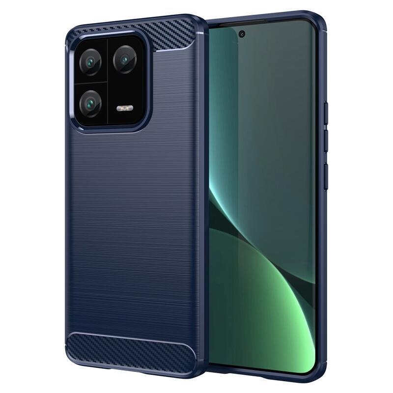 Carbon odolný gélový obal na Xiaomi 13 Pro - modrý