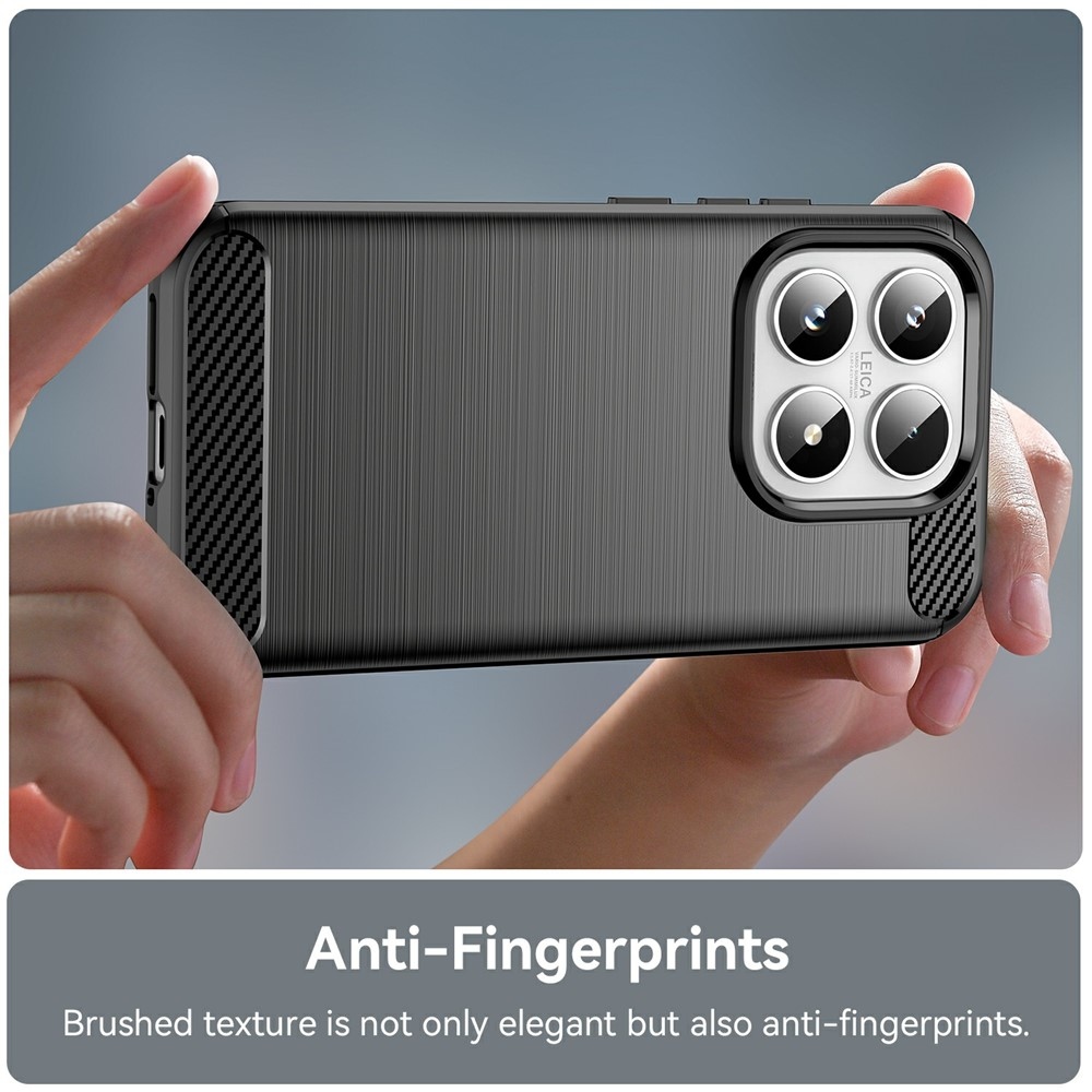 Carbon odolný gélový obal na Xiaomi 17 - čierny