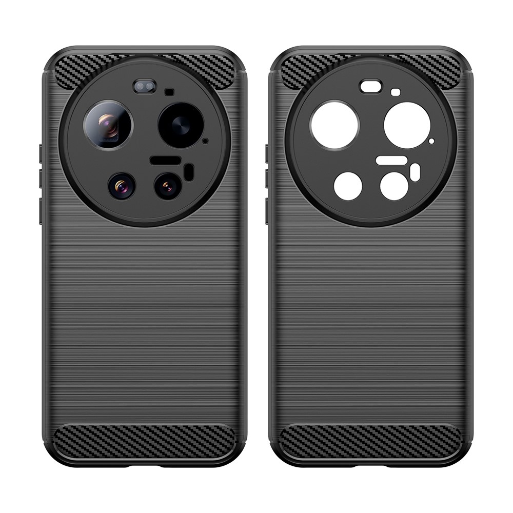 Carbon odolný gélový obal na Xiaomi 17 Ultra - čierny