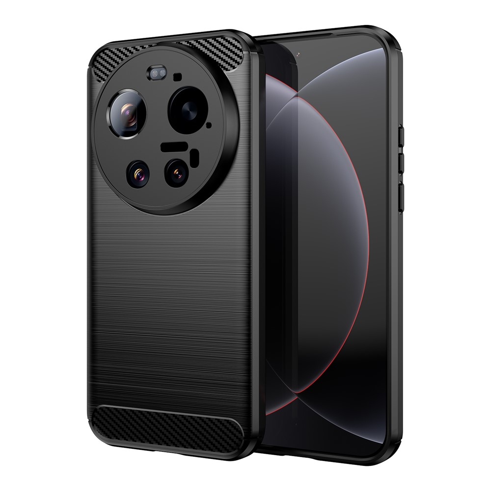 Carbon odolný gélový obal na Xiaomi 17 Ultra - čierny