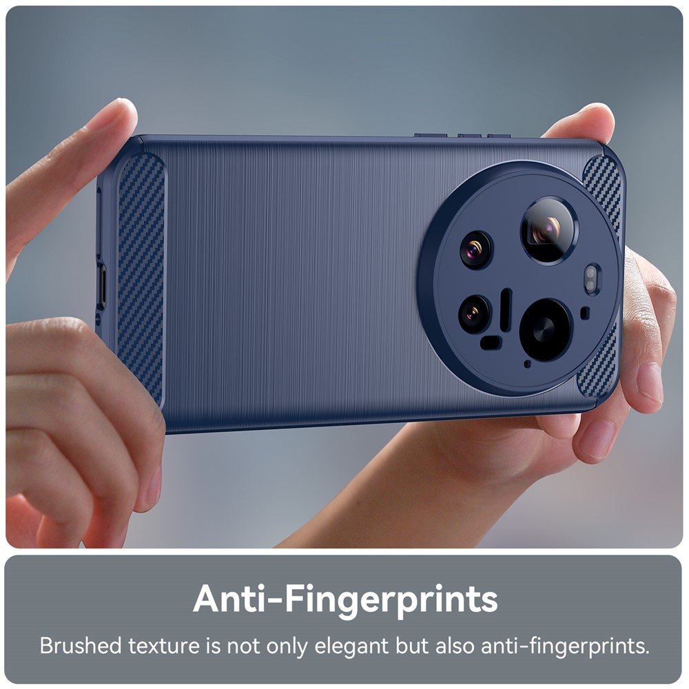 Carbon odolný gélový obal na Xiaomi 17 Ultra - modrý