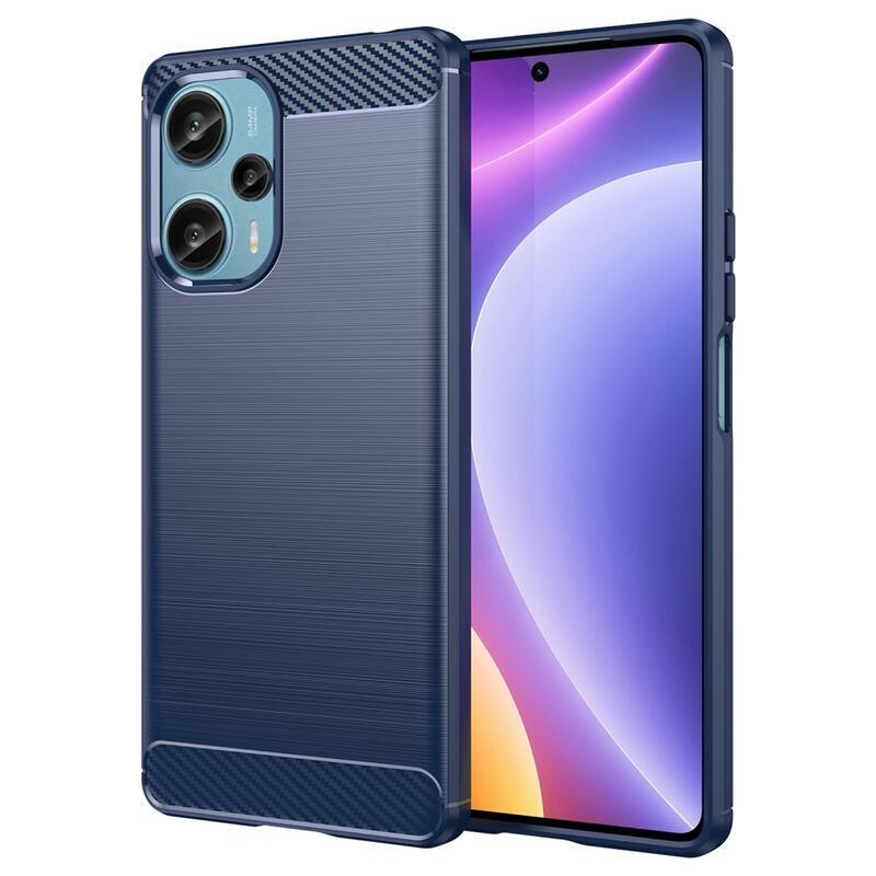 Carbon odolný gélový obal na Xiaomi Poco F5 - modrý