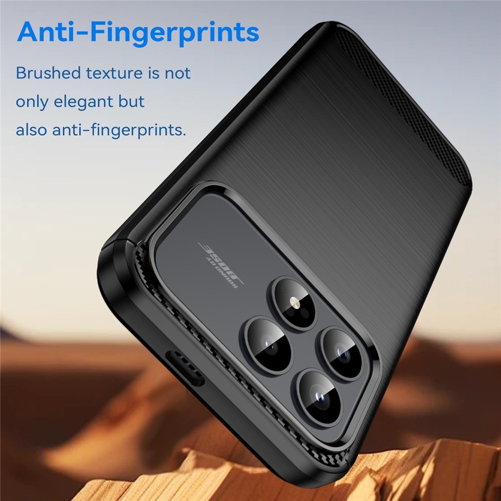 Carbon odolný gélový obal na Xiaomi Poco F8 Pro 5G - čierny