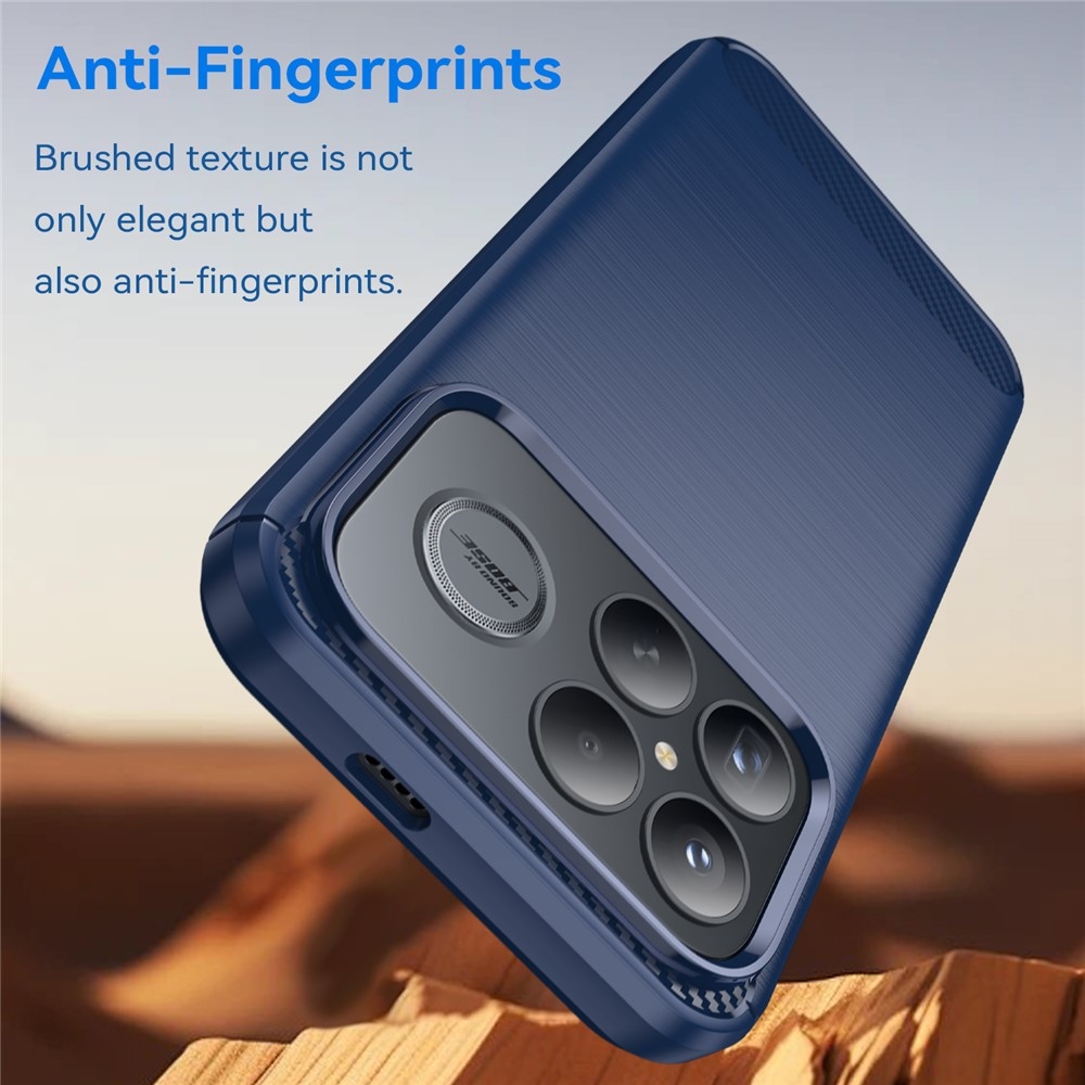 Carbon odolný gélový obal na Xiaomi Poco F8 Ultra 5G - modrý