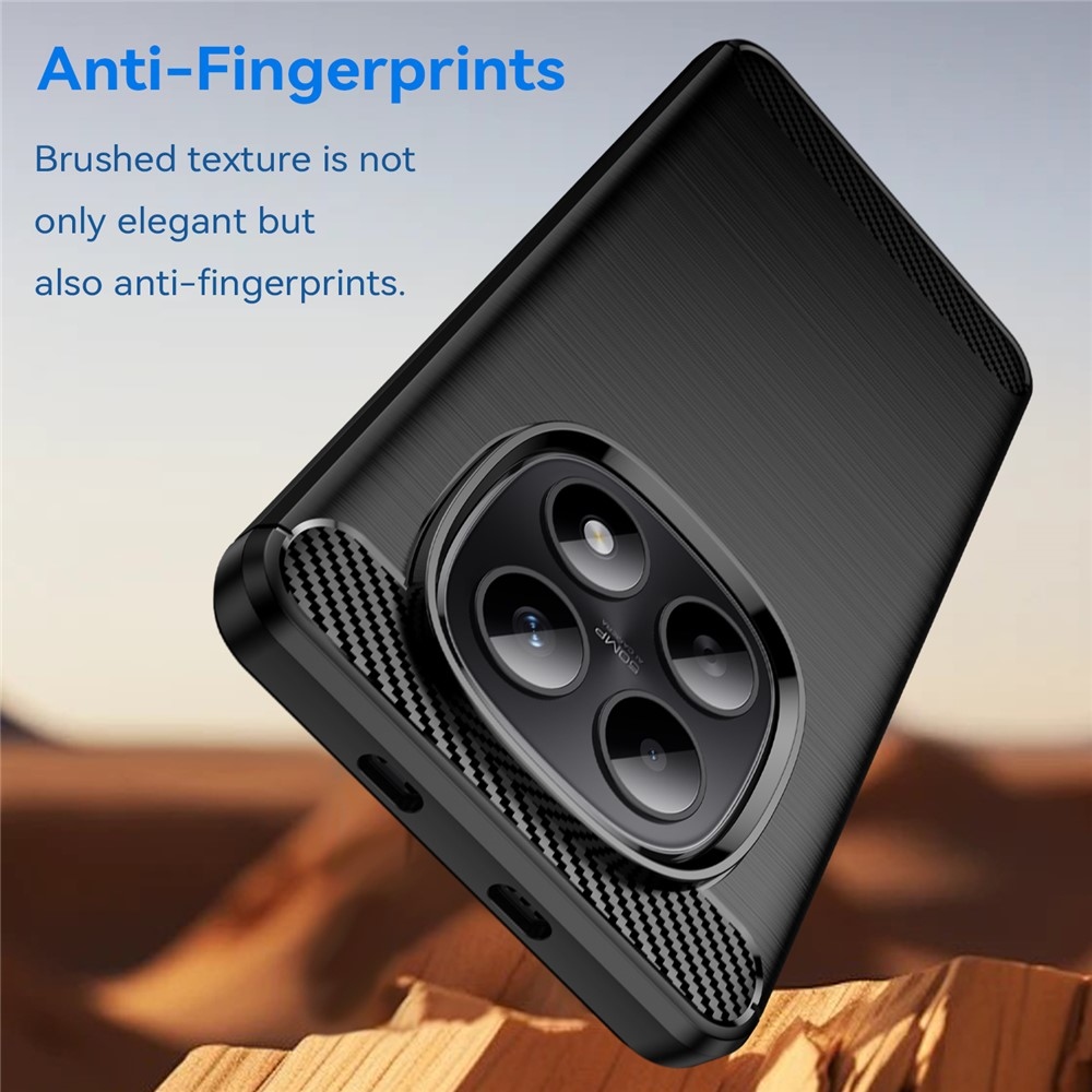 Carbon odolný gélový obal na Xiaomi Poco M8 5G/Redmi Note 15 5G - čierny