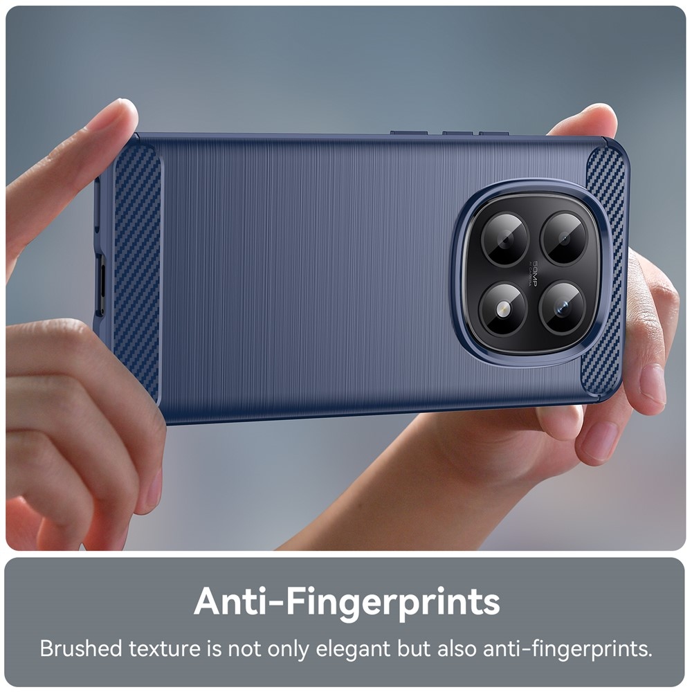 Carbon odolný gélový obal na Xiaomi Poco M8 5G/Redmi Note 15 5G - modrý