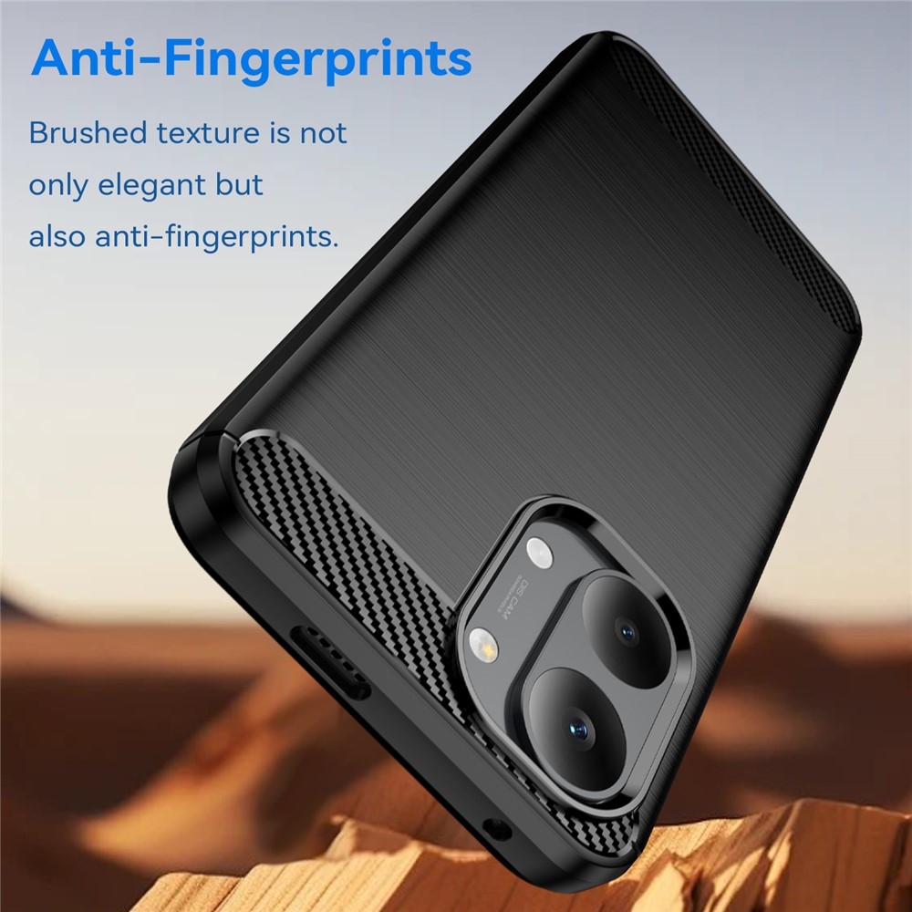 Carbon odolný gélový obal na Xiaomi Poco X8 Pro Max 5G - čierny