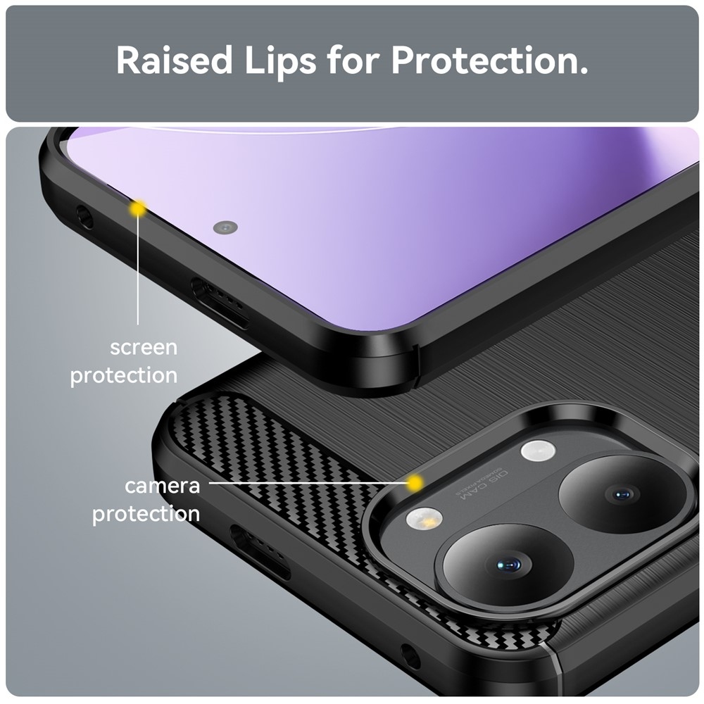 Carbon odolný gélový obal na Xiaomi Poco X8 Pro Max 5G - čierny