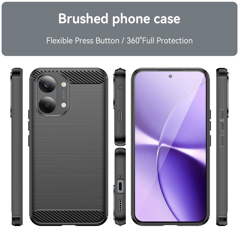 Carbon odolný gélový obal na Xiaomi Poco X8 Pro Max 5G - čierny