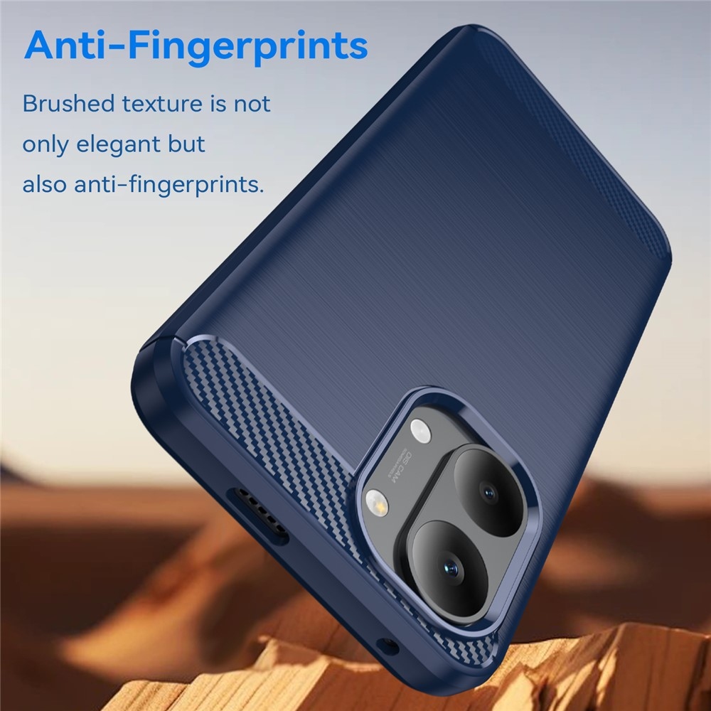 Carbon odolný gélový obal na Xiaomi Poco X8 Pro Max 5G - modrý