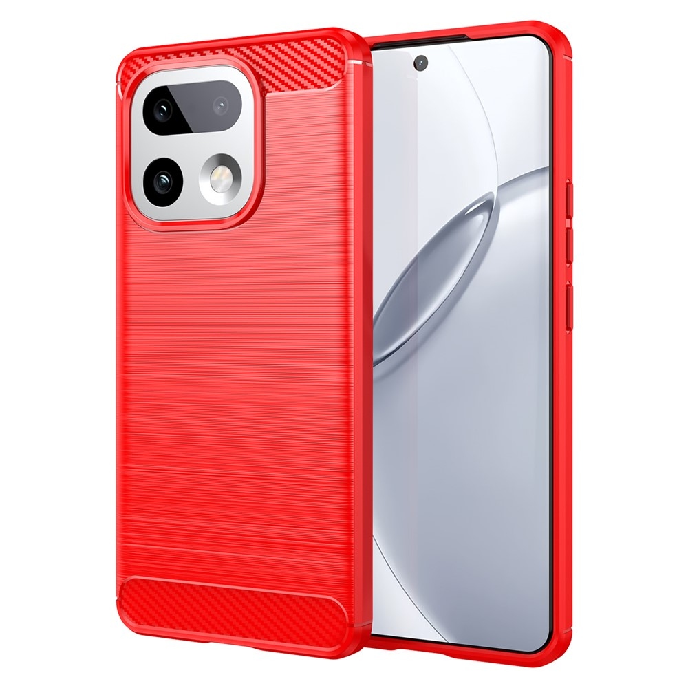 Carbon odolný gélový obal na Xiaomi Realme 16 Pro + 5G - červený