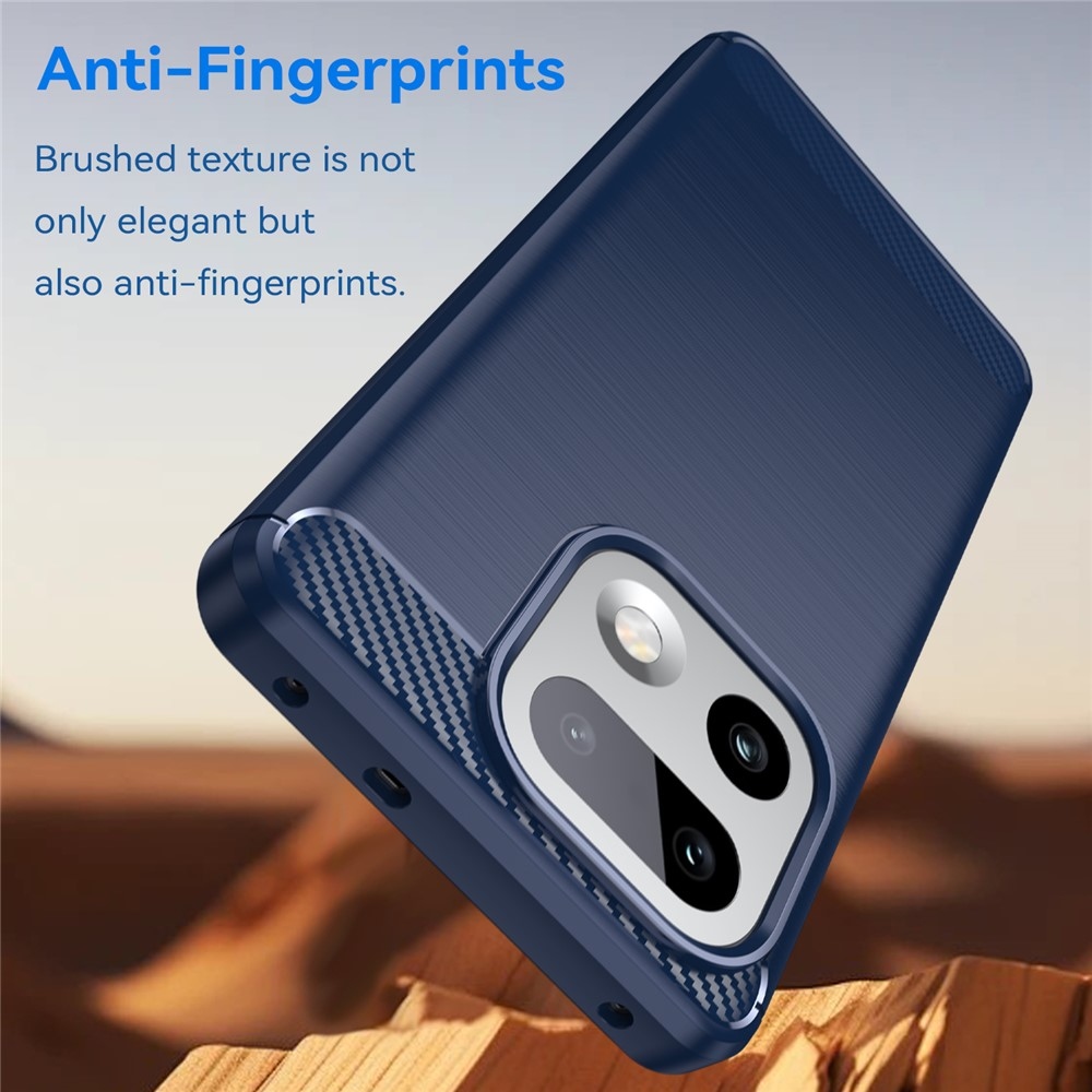Carbon odolný gélový obal na Xiaomi Realme 16 Pro + 5G - modrý