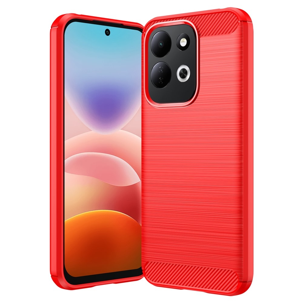 Carbon odolný gélový obal na Xiaomi Redmi 17 4G/5G - červený