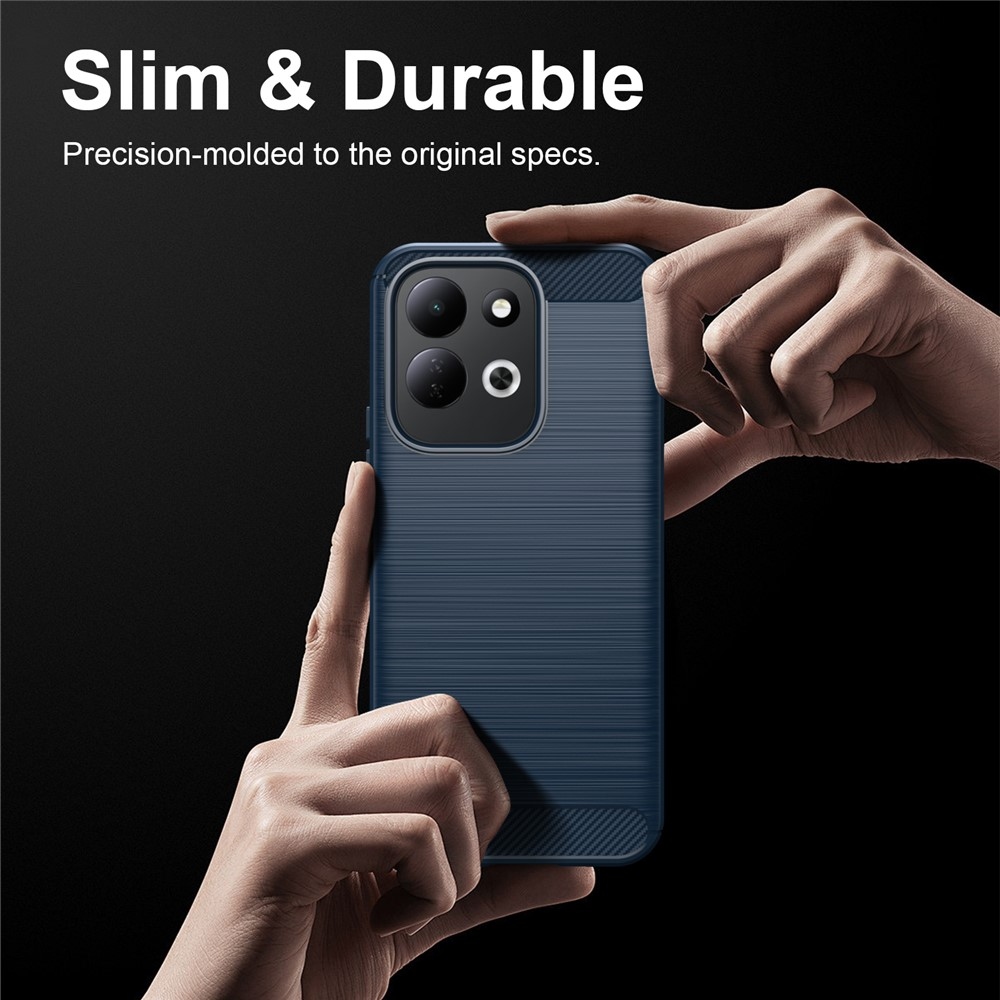 Carbon odolný gélový obal na Xiaomi Redmi 17 4G/5G - modrý