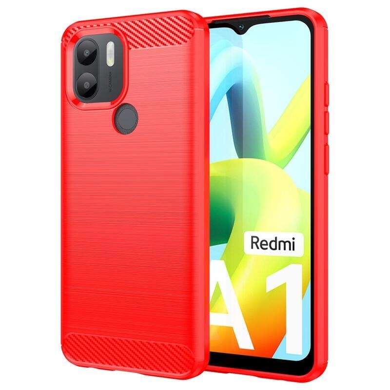 Carbon odolný gélový obal na Xiaomi Redmi A1+/A2+ - červený