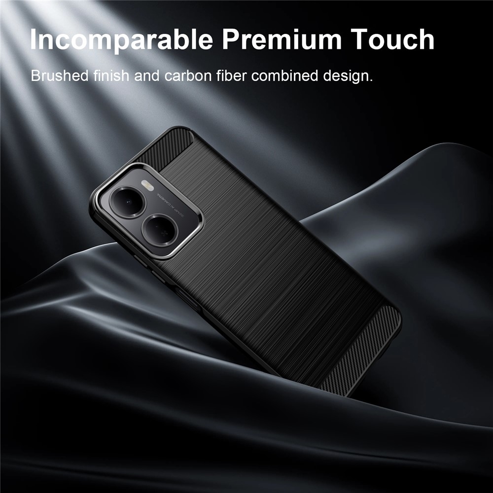 Carbon odolný gélový obal na Xiaomi Redmi A7 Pro - čierny