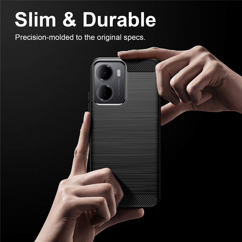Carbon odolný gélový obal na Xiaomi Redmi A7 Pro - čierny