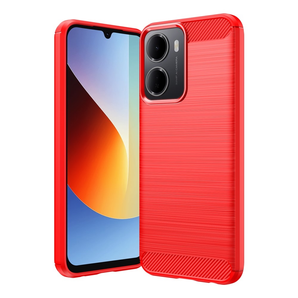 Carbon odolný gélový obal na Xiaomi Redmi A7 Pro - červený