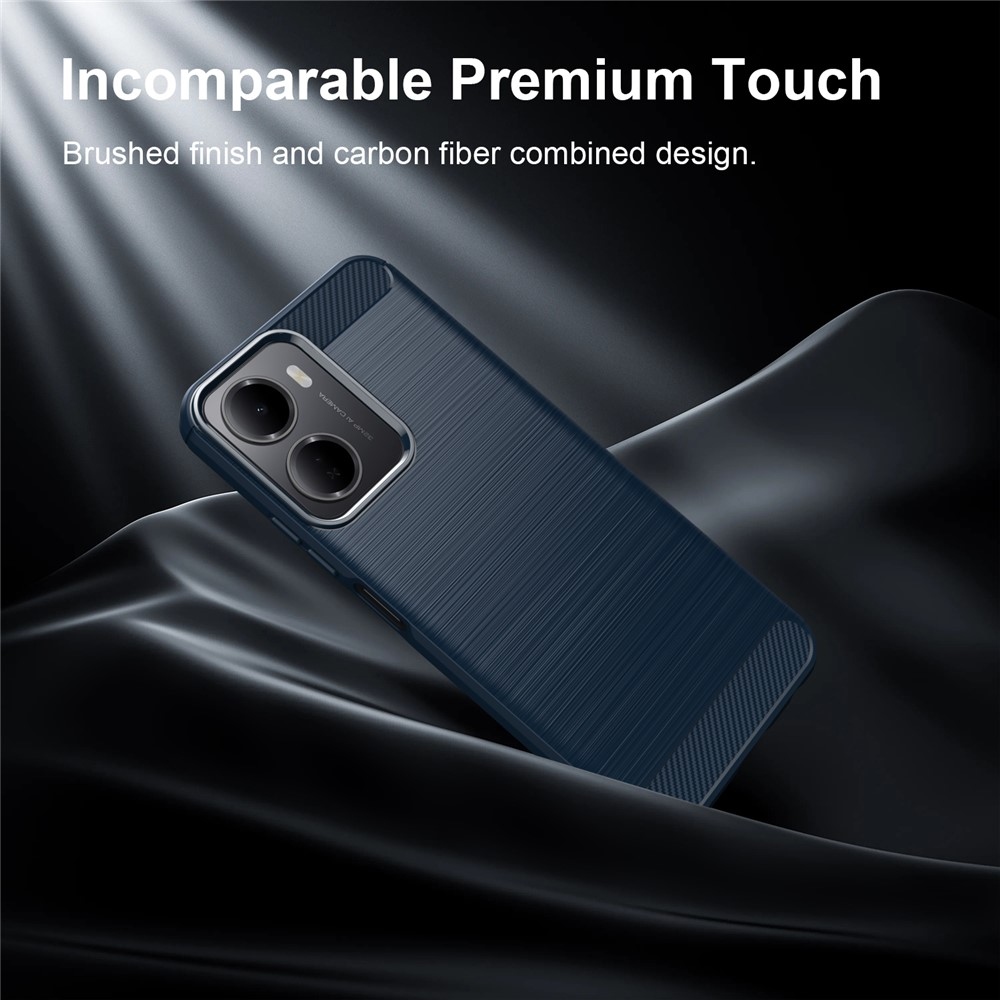 Carbon odolný gélový obal na Xiaomi Redmi A7 Pro - modrý