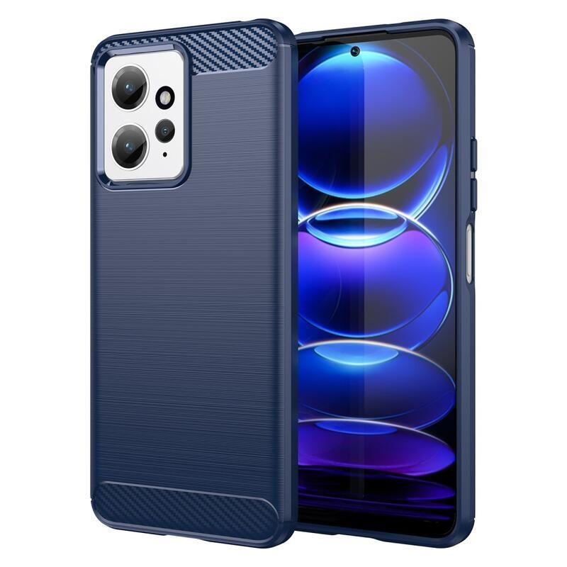 Carbon odolný gélový obal na Xiaomi Redmi Note 12 4G - modrý