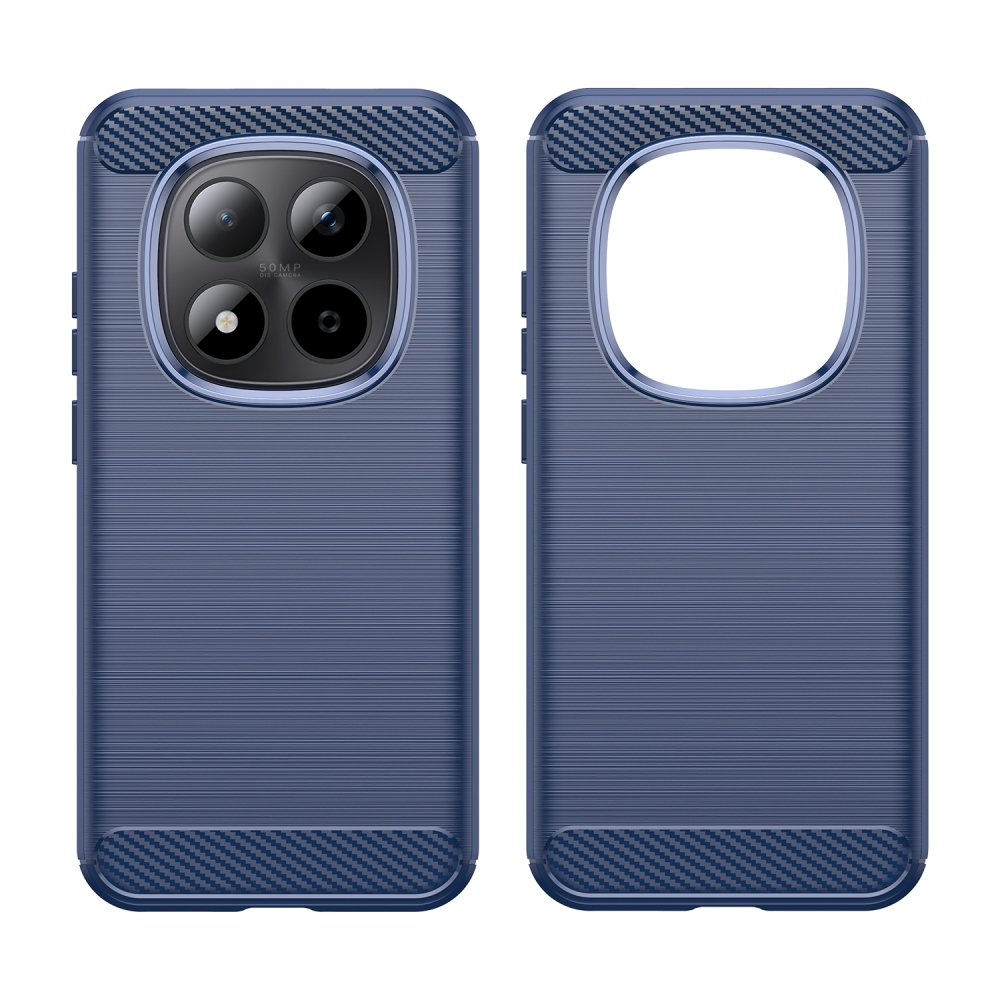 Carbon odolný gélový obal na Xiaomi Redmi Note 15 Pro 5G - modrý
