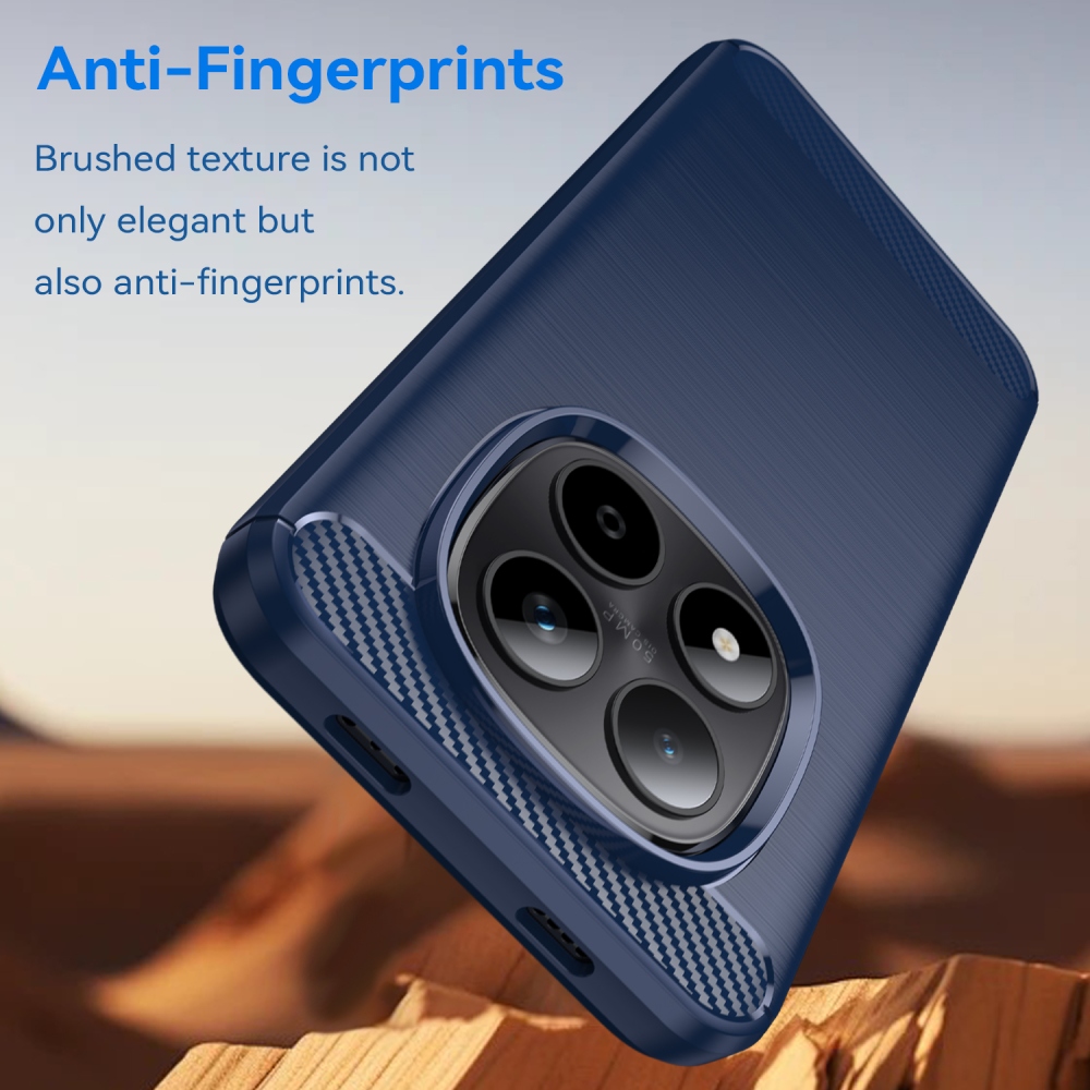 Carbon odolný gélový obal na Xiaomi Redmi Note 15 Pro 5G - modrý