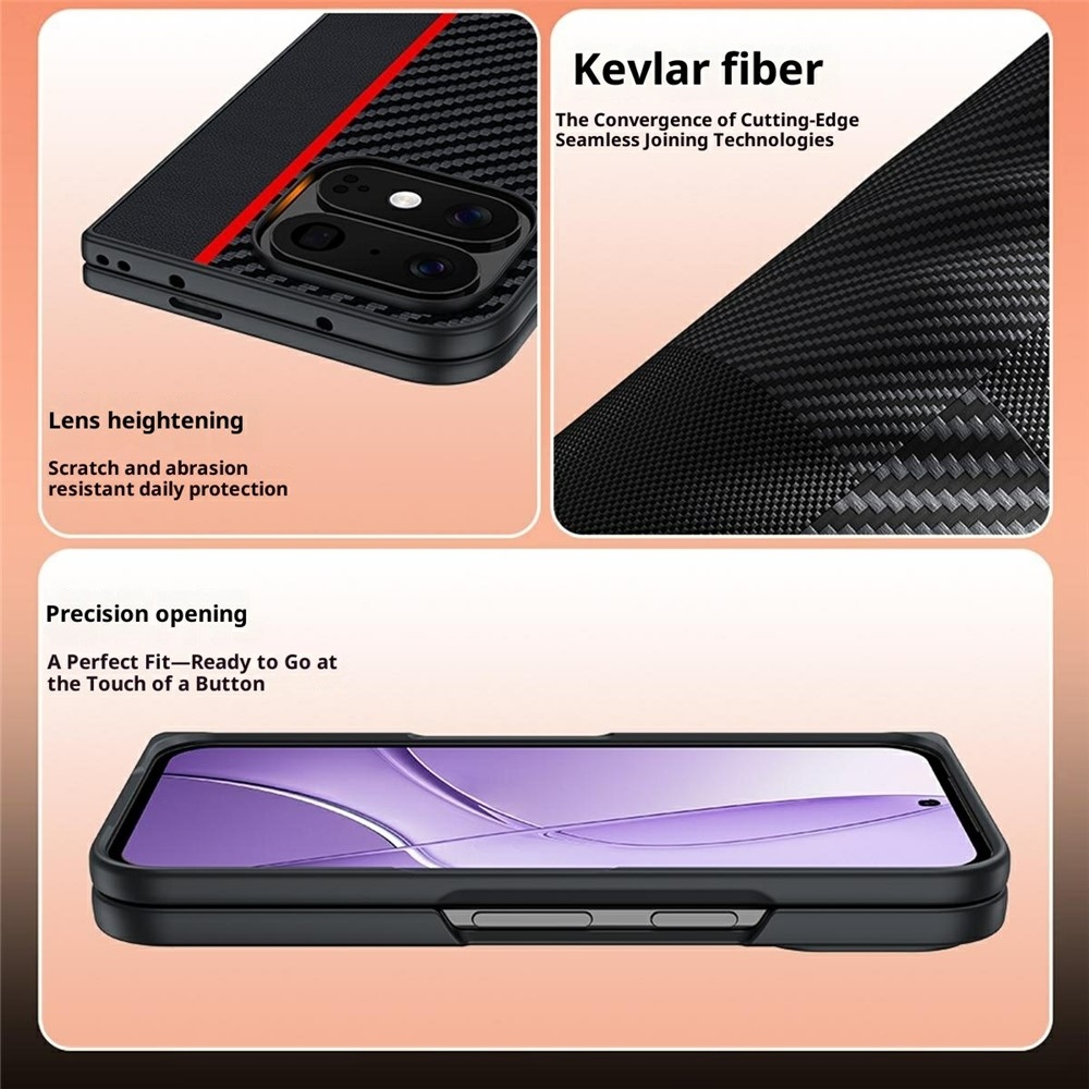 Carbone plastový kryt na mobil Google Pixel 11 Pro Fold - červený