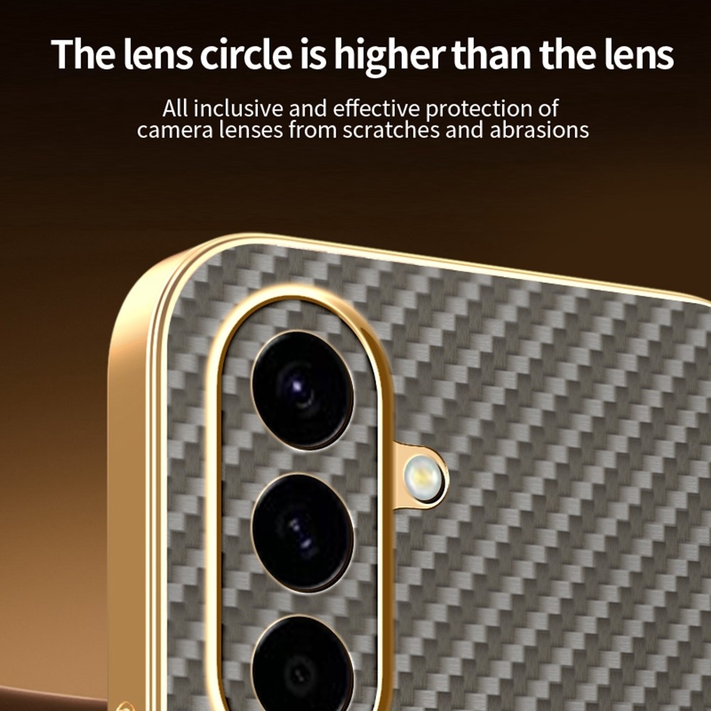 Carbony gélový obal s MagSafe na Samsung Galaxy A57 5G - hnedý