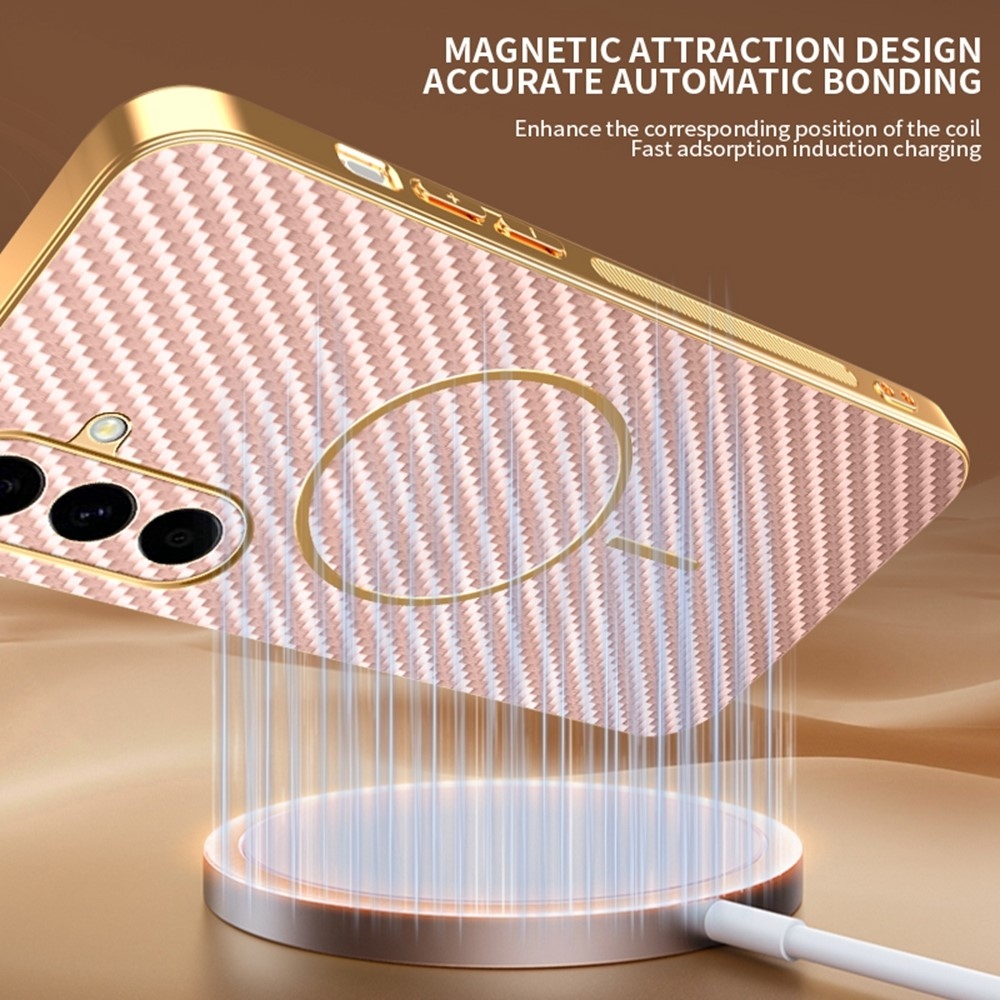 Carbony gélový obal s MagSafe na Samsung Galaxy A57 5G - ružový