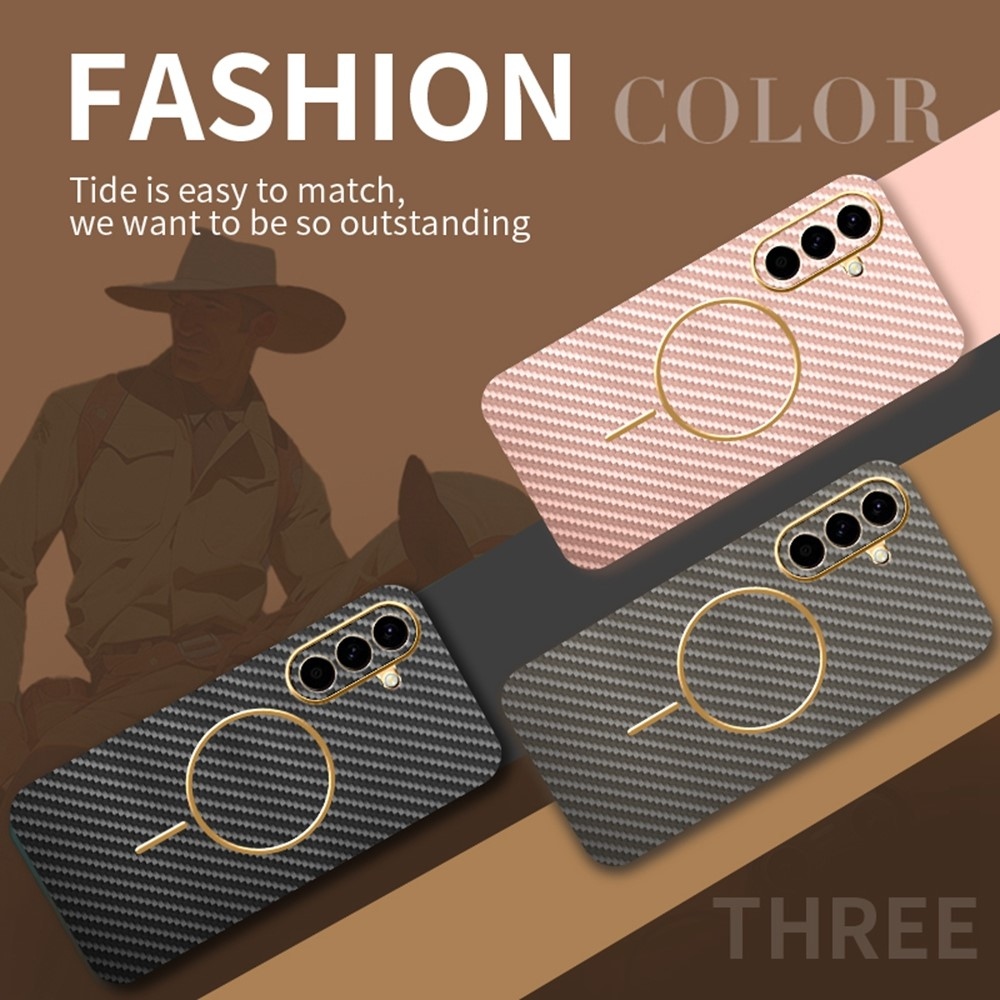 Carbony gélový obal s MagSafe na Samsung Galaxy A57 5G - ružový