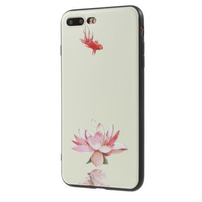 Cartoo gélový obal s motívom na iPhone 8 Plus a 7 Plus - lotus