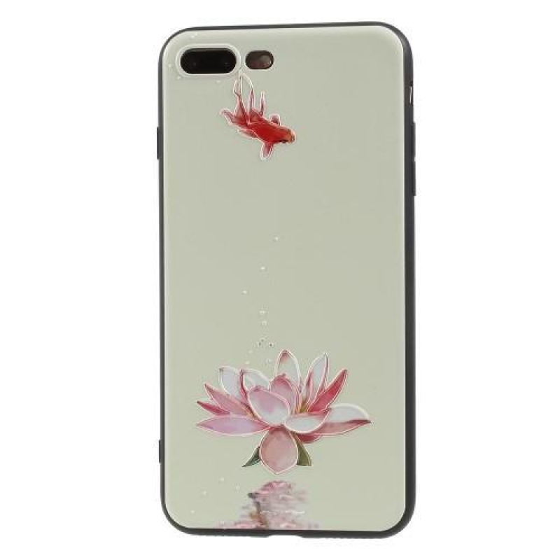 Cartoo gélový obal s motívom na iPhone 8 Plus a 7 Plus - lotus