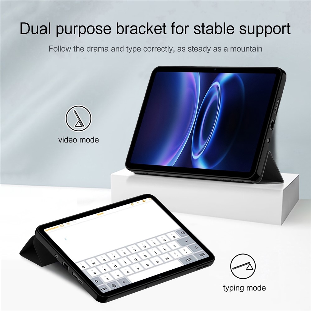 Case šikovné zatváracie púzdro na Xiaomi Redmi Pad 2 9.7 - čierne