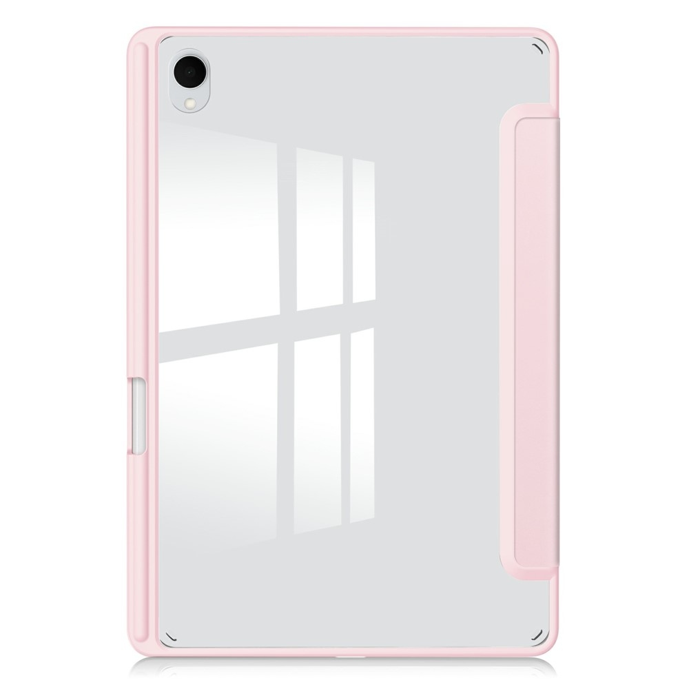 Case chytré zatváracie puzdro v pevným chrbtom na Samsung Galaxy Tab S11 - ružové