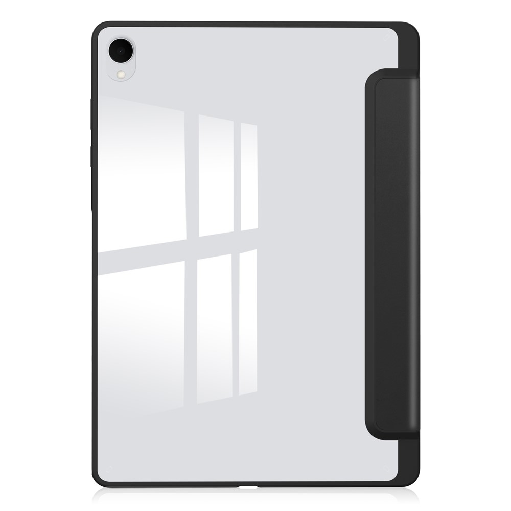 Case chytré zatváracie puzdro v pevným chrbtom na Samsung Galaxy Tab S12+ - čierne